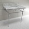 Fauceture KVPB3622M8SQ1 36" Console Sink with Brass Legs (8-Inch, 3 Hole), Marble White/Polished Chrome KVPB3622M8SQ1 - alternate 3